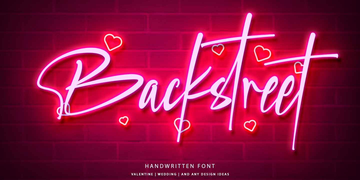 Backstreet Font preview